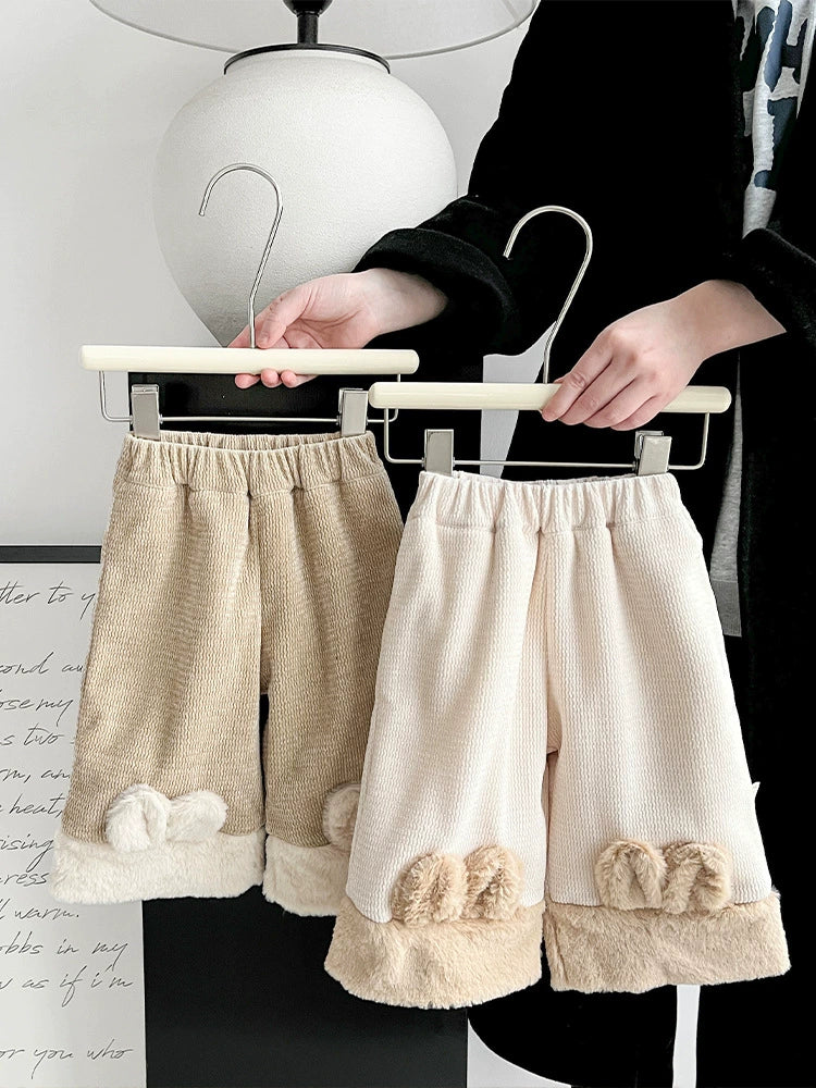 Calça Infantil Peludinha Orelhinhas