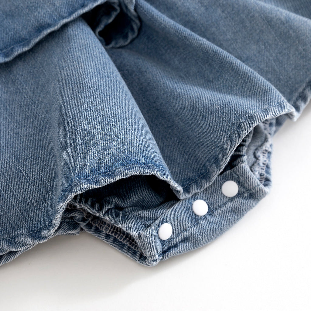 Vestido Infantil Jeans Moranguinho