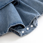 Vestido Infantil Jeans Moranguinho