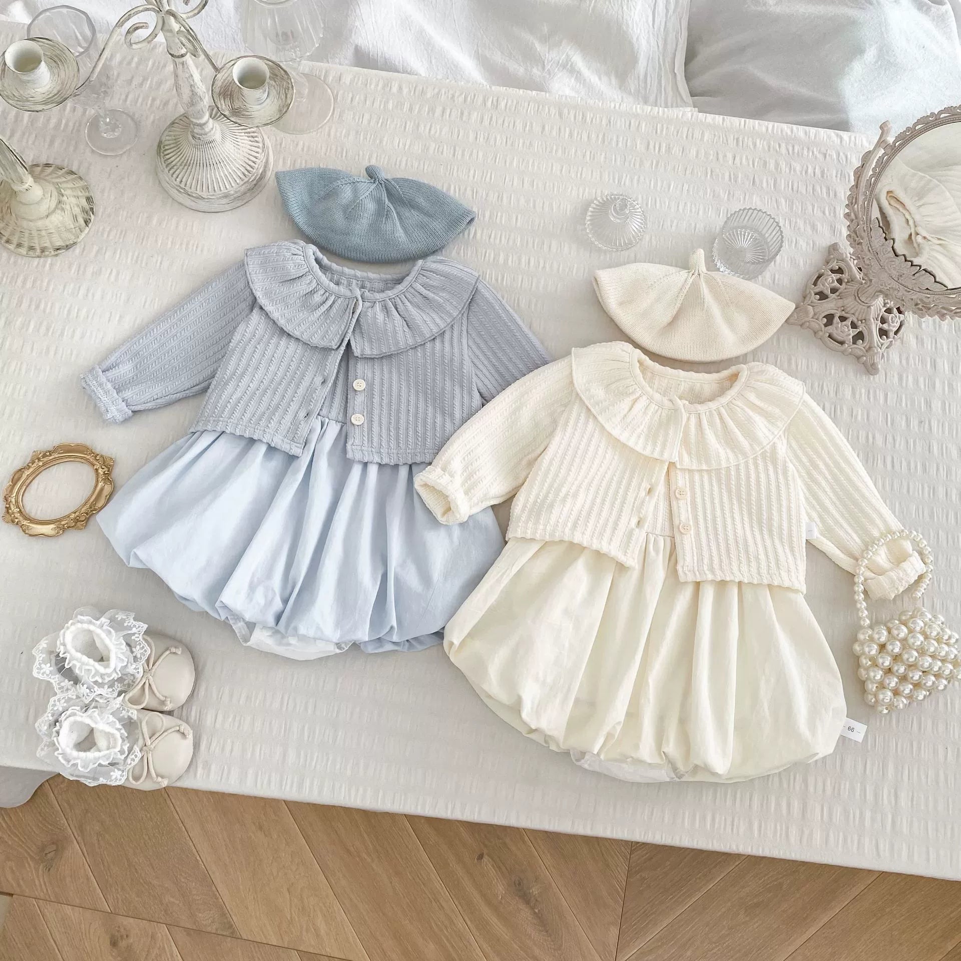 Conjunto Infantil Feminino Casaquinho + Vestido Balone