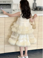 Vestido Infantil Tule Camadas