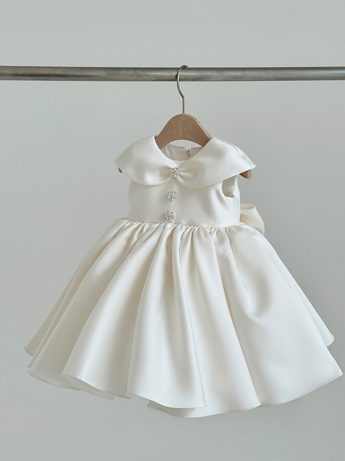 Vestido Infantil de Festa Gola Lacinho