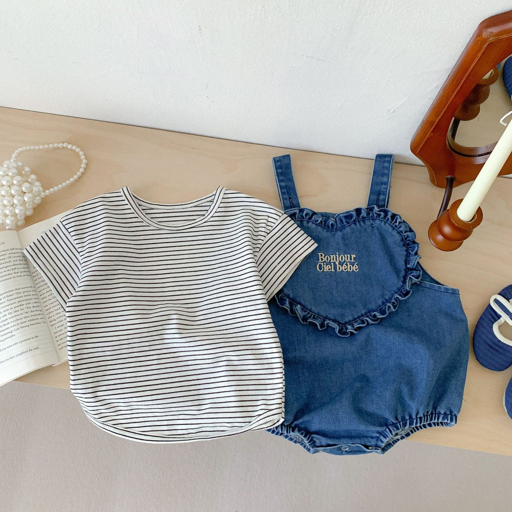 Body Infantil Jeans Love