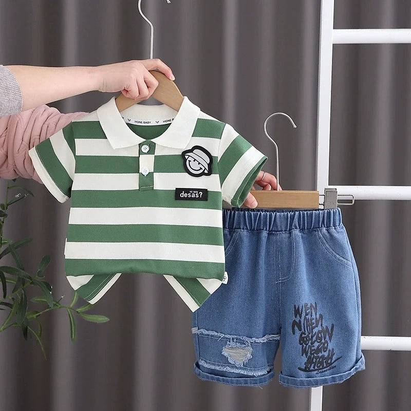 Conjunto Infantil Lístras e Jeans