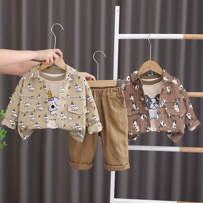 Conjunto Infantil 3 Peças Cachorrinho