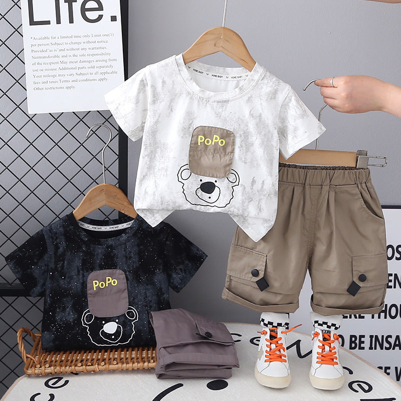 Conjunto Infantil Ursinho Bolsinhos