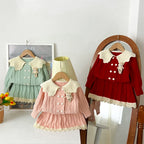Conjunto Infantil Feminino Tricô Coelhinho