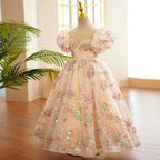 Vestido de Festa Infantil Lantejoulas Brilhante