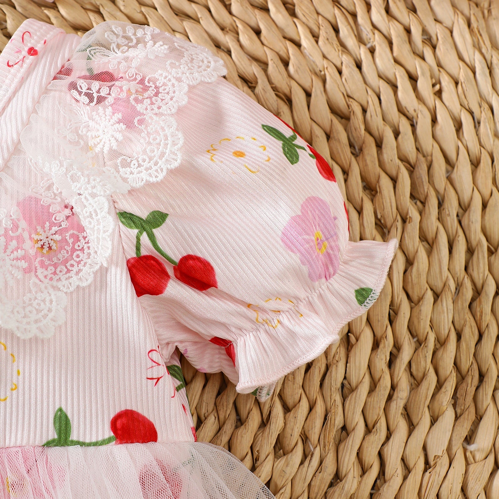 Body Infantil Feminino Cerejinhas