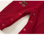 Macacão Infantil Vermelho Cerejas
