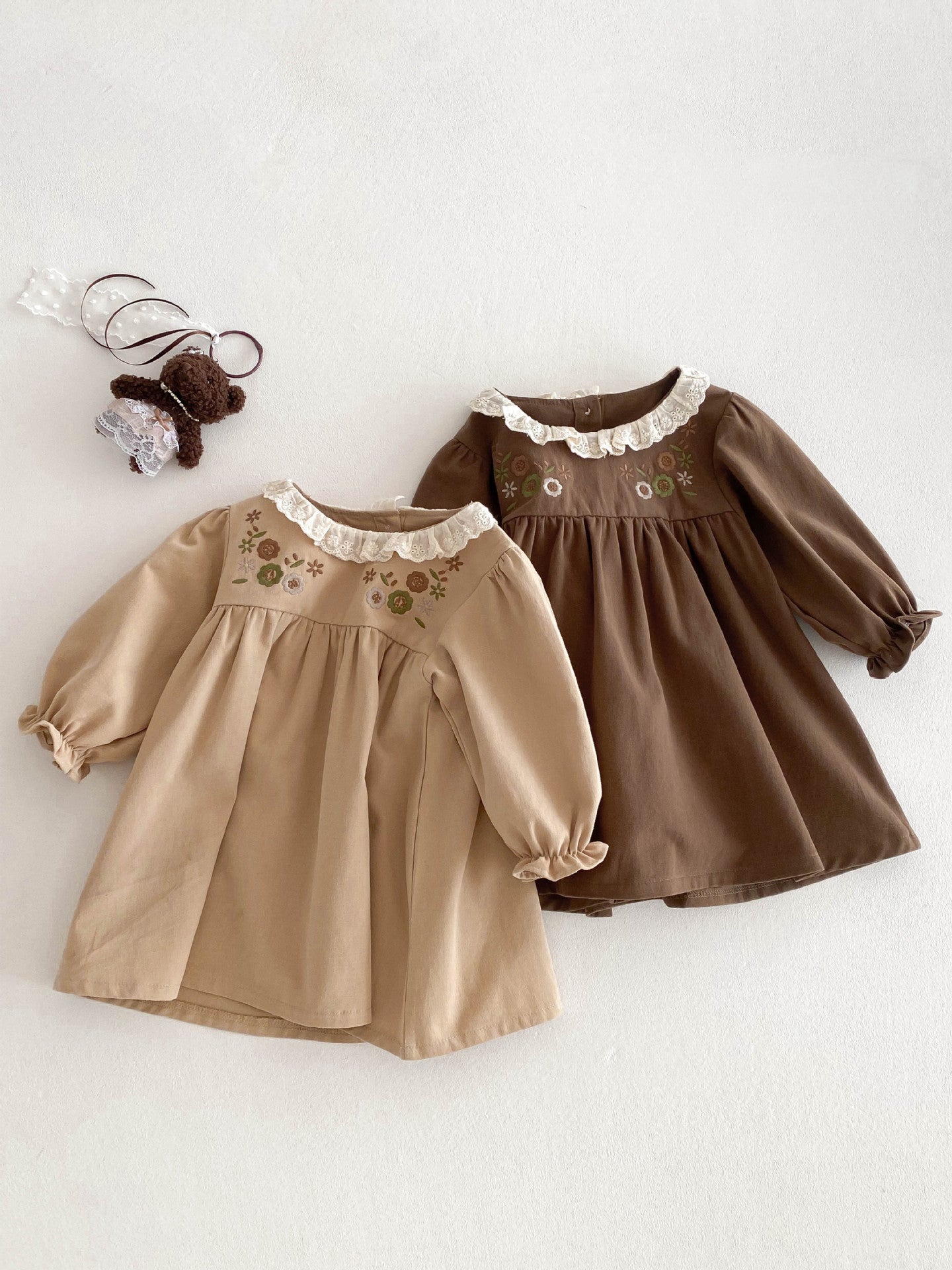 Vestido Infantil Bordadinho Florzinhas