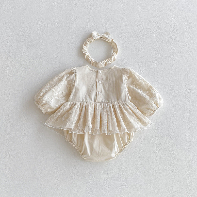 Body Infantil Feminino de Renda