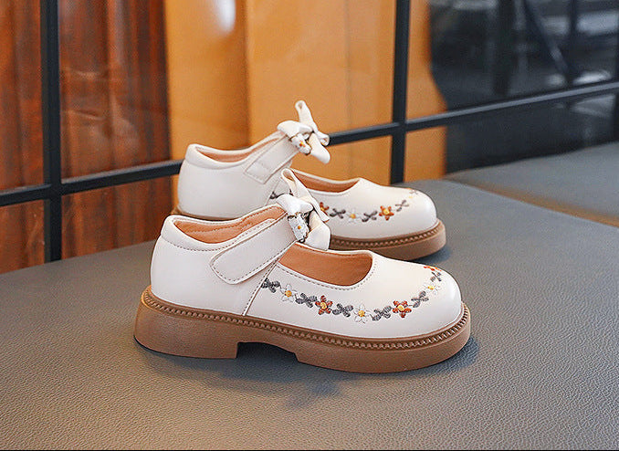 Sapato Infantil Laço Florzinhas