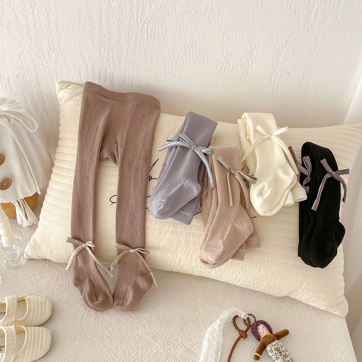 Mêia Calça Infantil Lacinhos