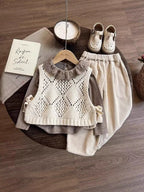 Conjunto Infantil Feminino Colete 3 Peças