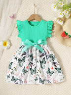 Vestido Infantil Laço Borboletas