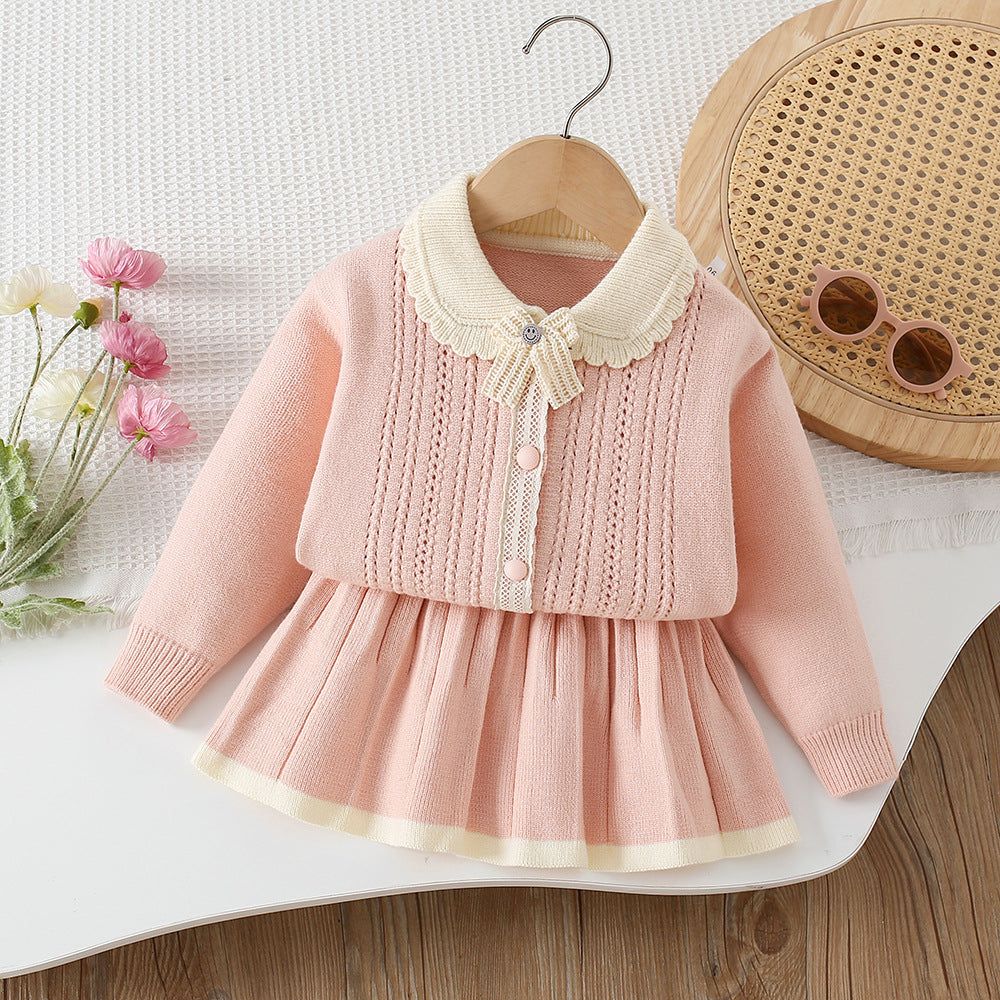Conjunto Infantil de Tricô Lacinho