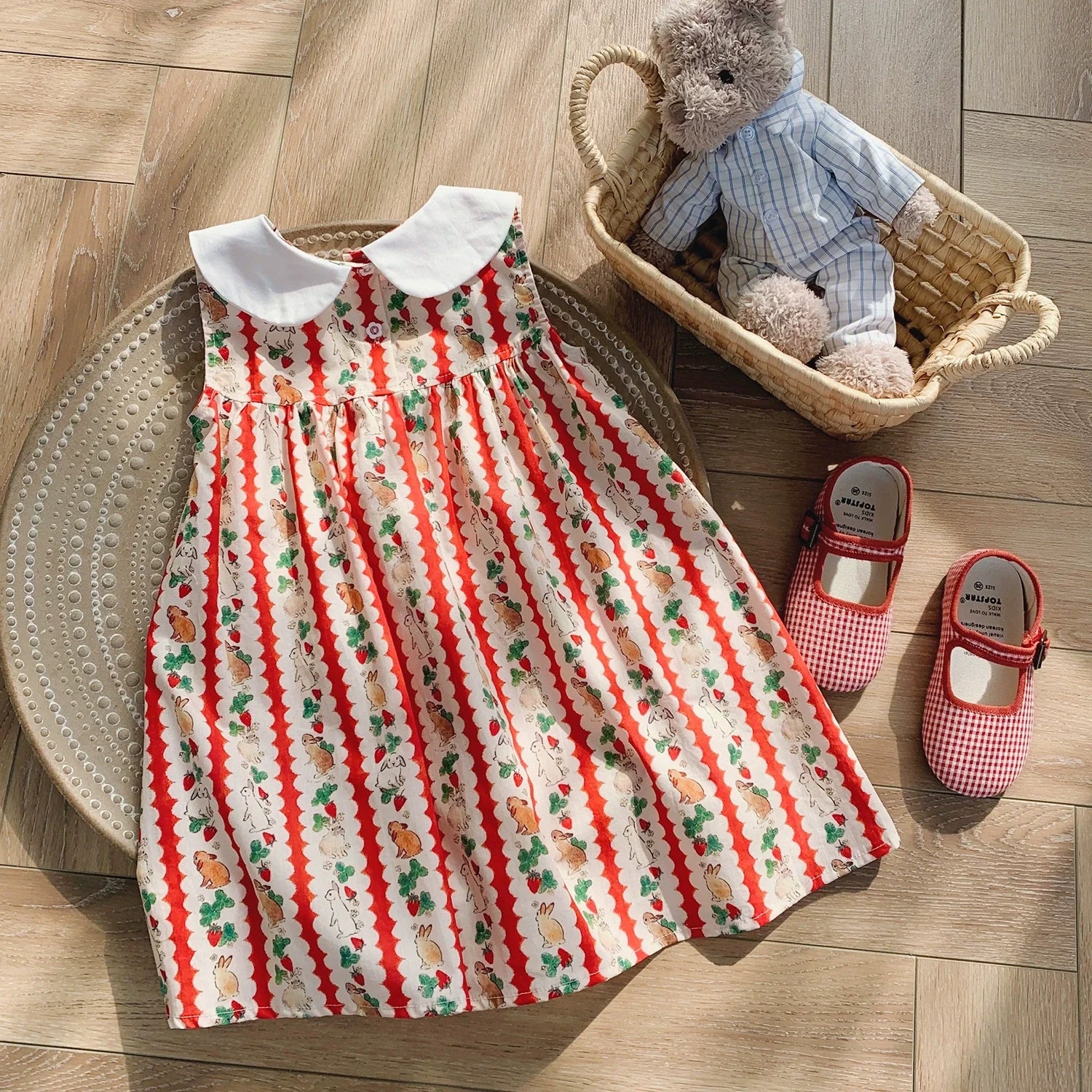 Vestido Infantil Verão Coelhinhos