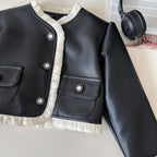 Conjunto Infantil Preto Courino