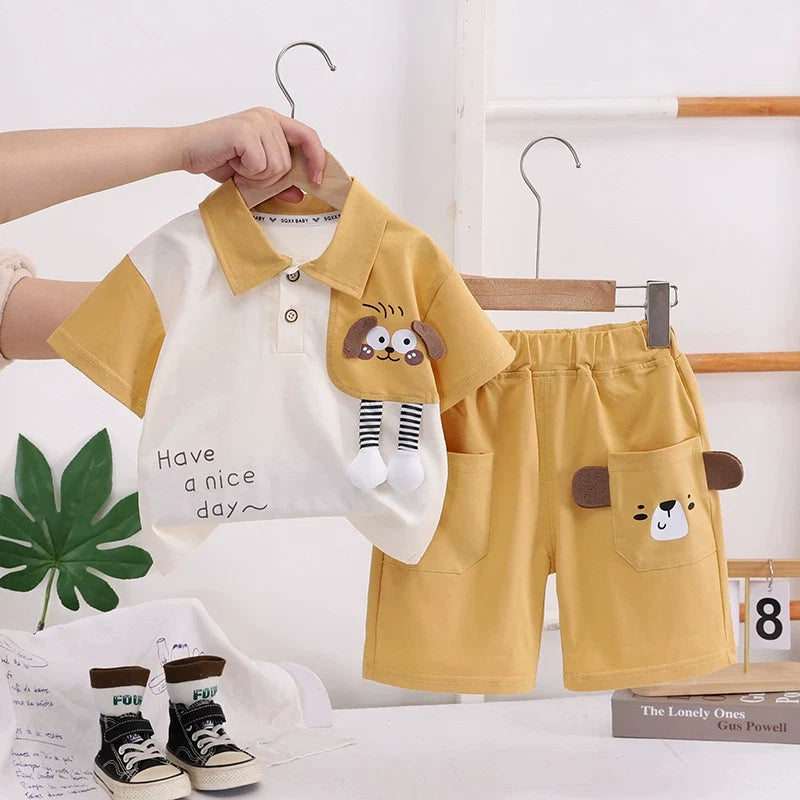 Conjunto Infantil Lístras Cachorrinho