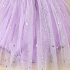 Vestido Infantil Tule  Estrelinhas