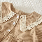 Body Infantil Feminino Lístras Botões