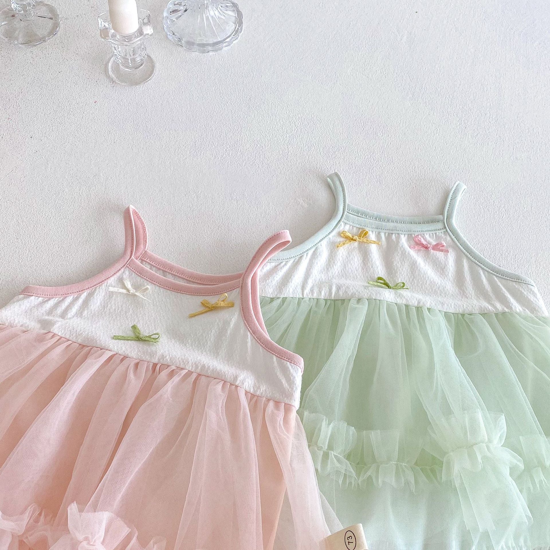 Vestido Infantil Tule Lacinhos