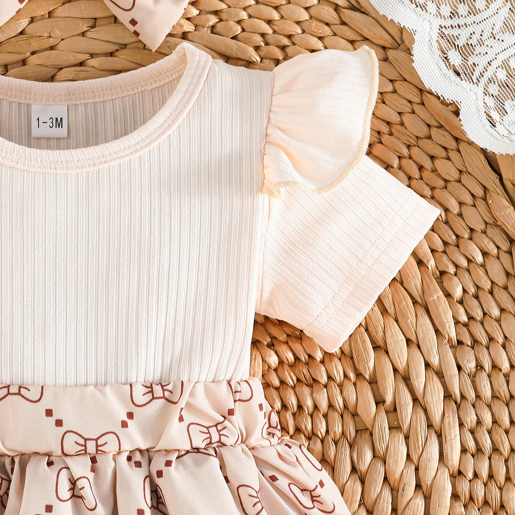 Macacão Infantil Feminino Verão Lacinho