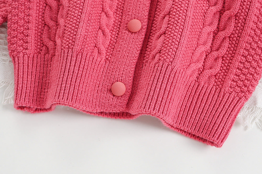 Conjunto Infantil de Tricô Lacinhos