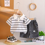 Conjunto Infantil Masculino Lístras e Jeans