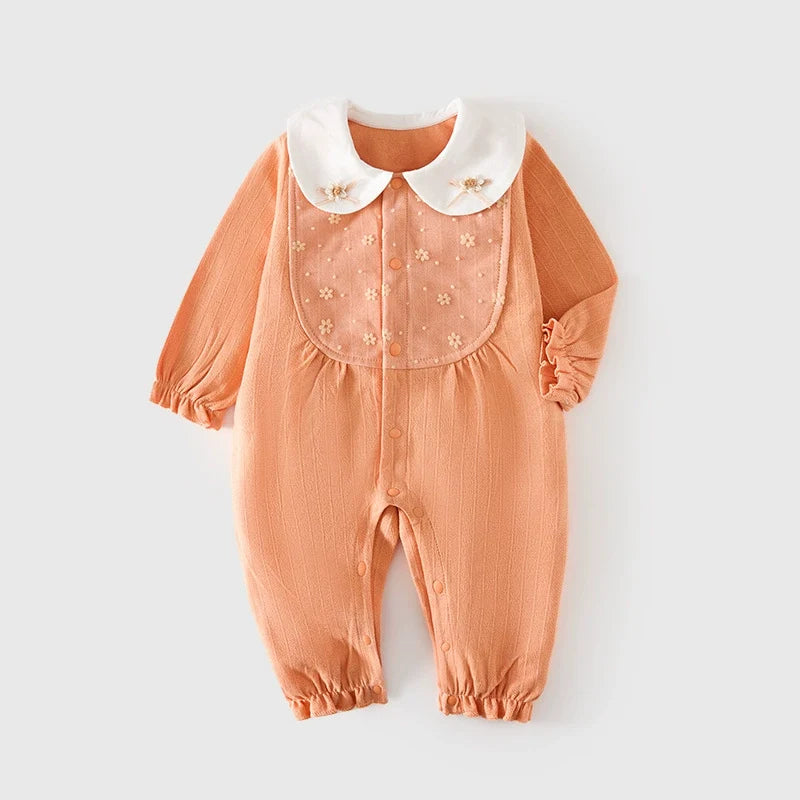 Macacão Infantil Feminino Floral Golinha