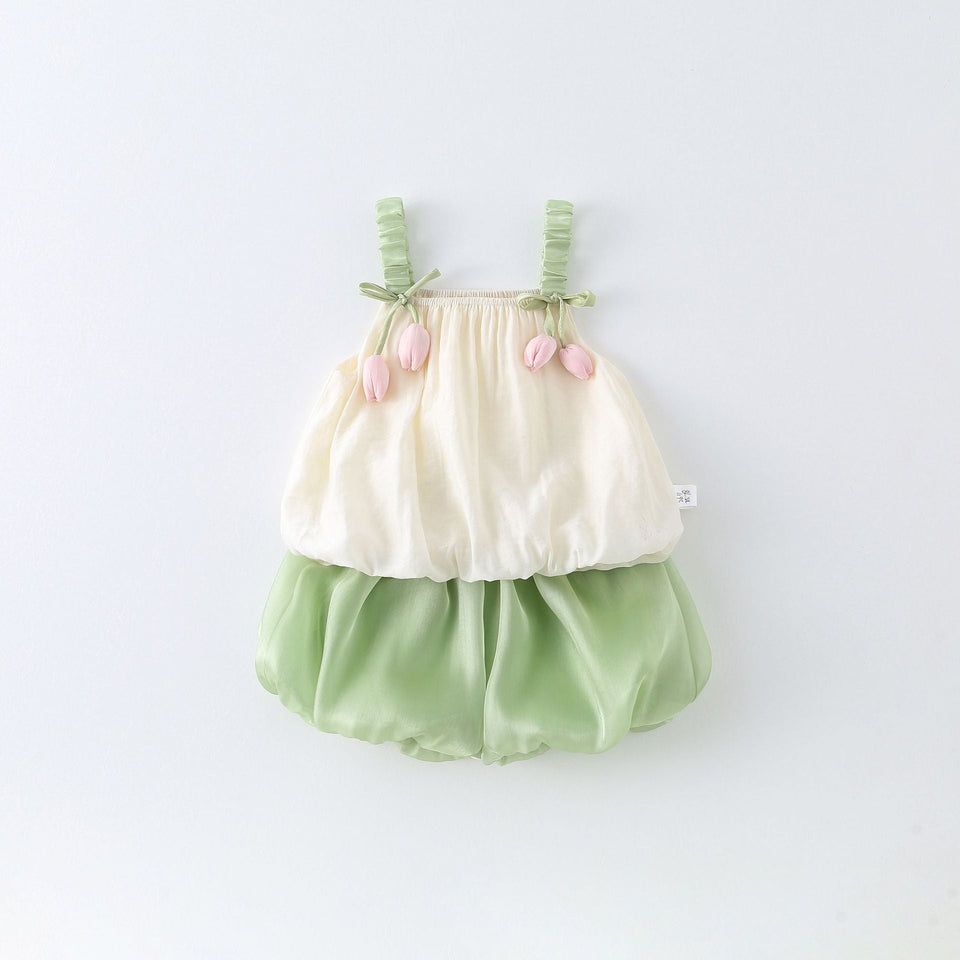 Conjunto Infantil Feminino Boutique Tulipas