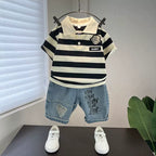 Conjunto Infantil Masculino Lístras e Jeans