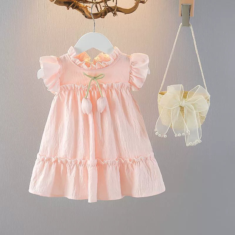 Vestido Infantil Laço Florzinha