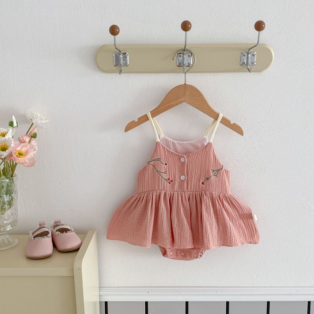 Vestido Infantil Alça Florzinhas