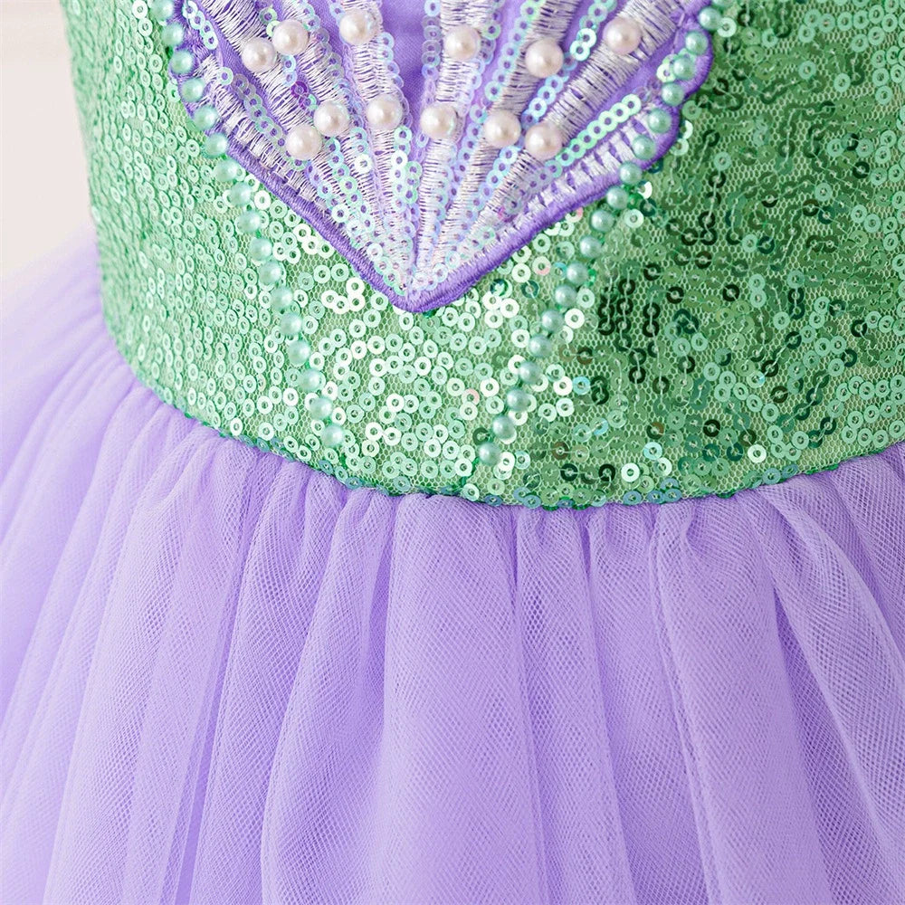 Vestido Infantil Sereia com Tule