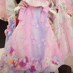 Vestido Infantil Tule Florzinhas