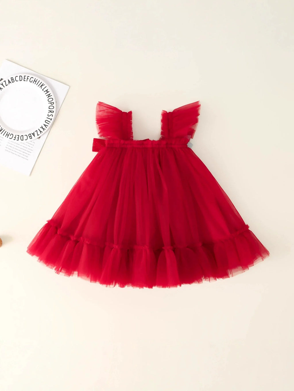 Vestido Infantil de Tule Natal