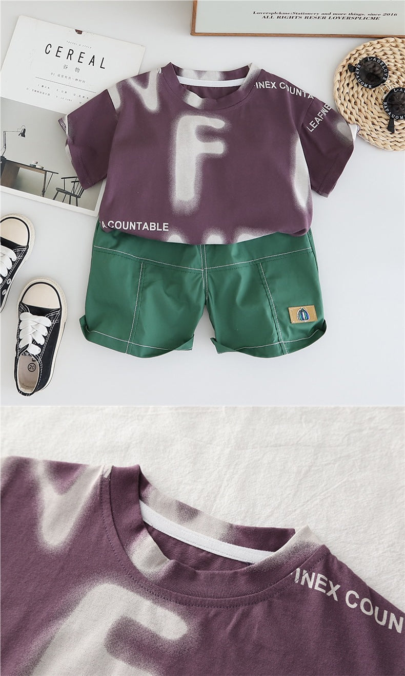Conjunto Infantil Masculino Letras