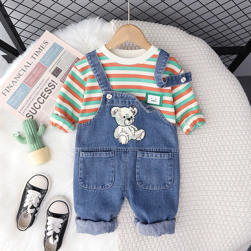 Conjunto Infantil Lístras e Jeans