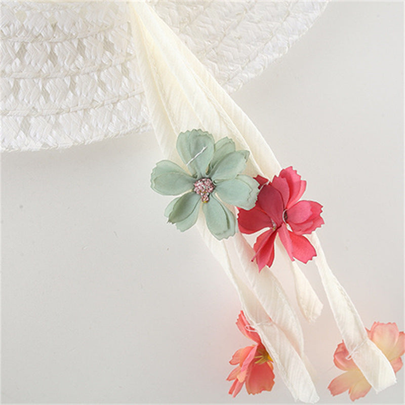Vestido Infantil com Flores + Chapéu
