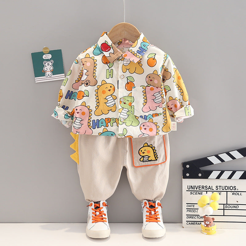 Conjunto Infantil Masculino Dinossauros