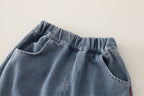 Conjunto Infanil Masculino 3 Peças Bolsinho e  Jeans