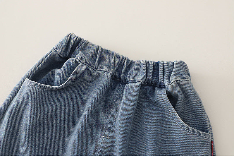 Conjunto Infanil Masculino 3 Peças Bolsinho e  Jeans
