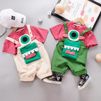Jardineira Infantil Monstros SA