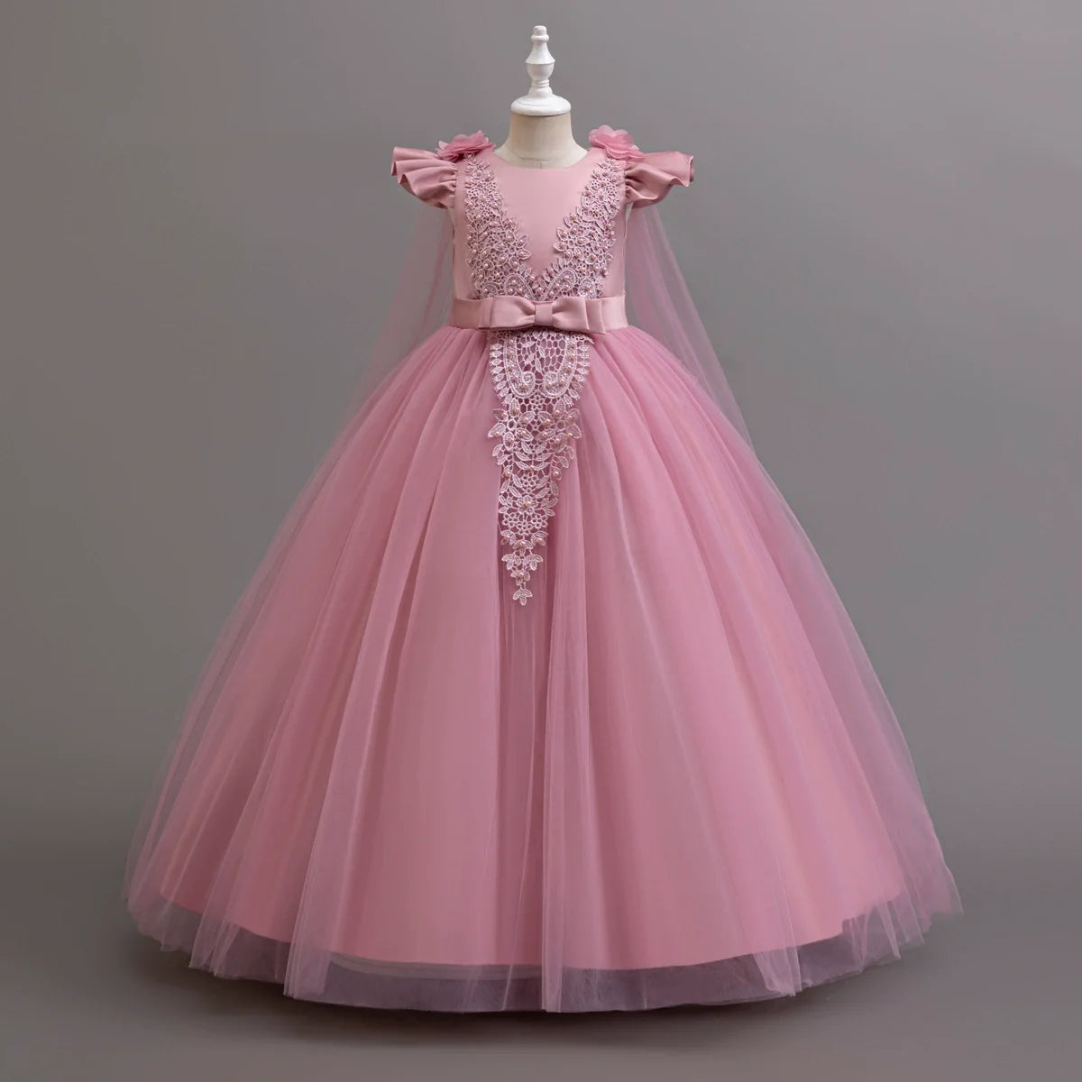 Vestido De Festa Longo com Renda