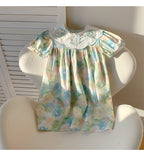 Vestido Infantil de Verão Flores