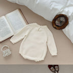 Body Infantil Tricô Florzinhas