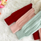 Conjunto Infantil Feminino Tricô Coelhinho