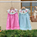 Vestido Infantil Xadrez Sereia